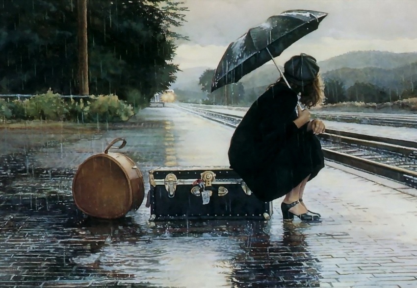 Waiting for the train in the rain.jpg